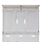 Meuble TV blanc antique en bois de tabac