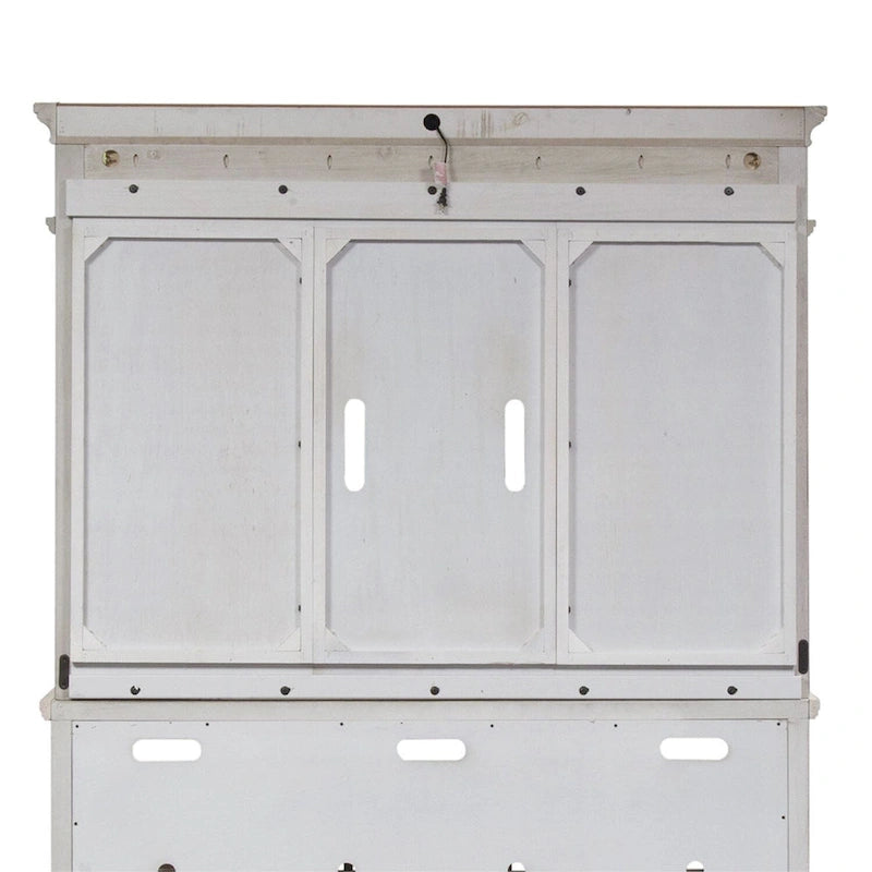 Meuble TV blanc antique en bois de tabac