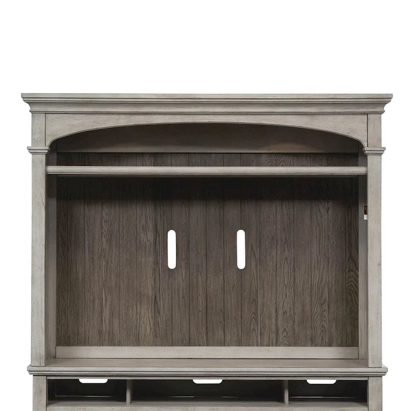 Meuble TV blanc antique en bois de tabac