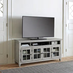Meuble TV blanc antique en bois de tabac