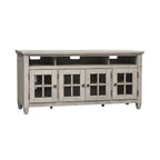 Meuble TV blanc antique en bois de tabac