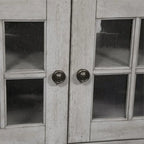 Meuble TV blanc antique en bois de tabac
