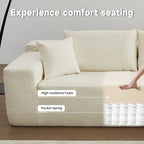 Canapé d'angle moderne avec coussins pour salon