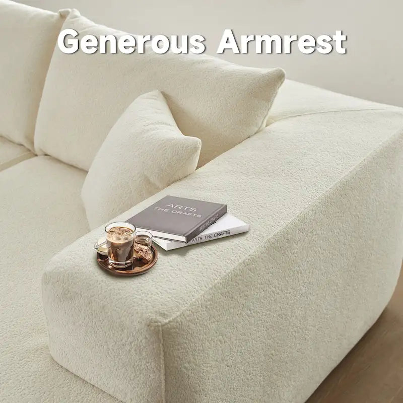 Canapé d'angle moderne avec coussins pour salon