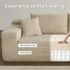 Canapé d'angle moderne avec coussins pour salon