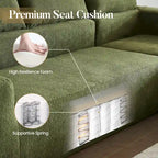 Canapé d'angle moderne avec coussins pour salon