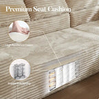 Canapé d'angle moderne avec coussins pour salon