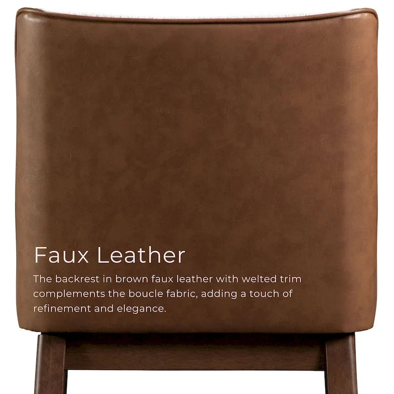 Lot de 2 chaises de salle à manger à oreilles Beau III Mid-century