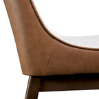 Lot de 2 chaises de salle à manger à oreilles Beau III Mid-century