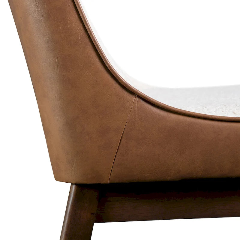 Lot de 2 chaises de salle à manger à oreilles Beau III Mid-century