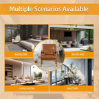 Fauteuil simple en bois avec revêtement en velours/cuir, style Mid-Century Modern, pour salon