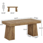 Bureau de direction moderne en bois brun pour bureau à domicile